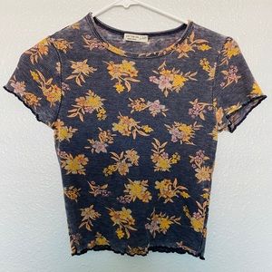 Cotton On Floral Crop Top- Brand New